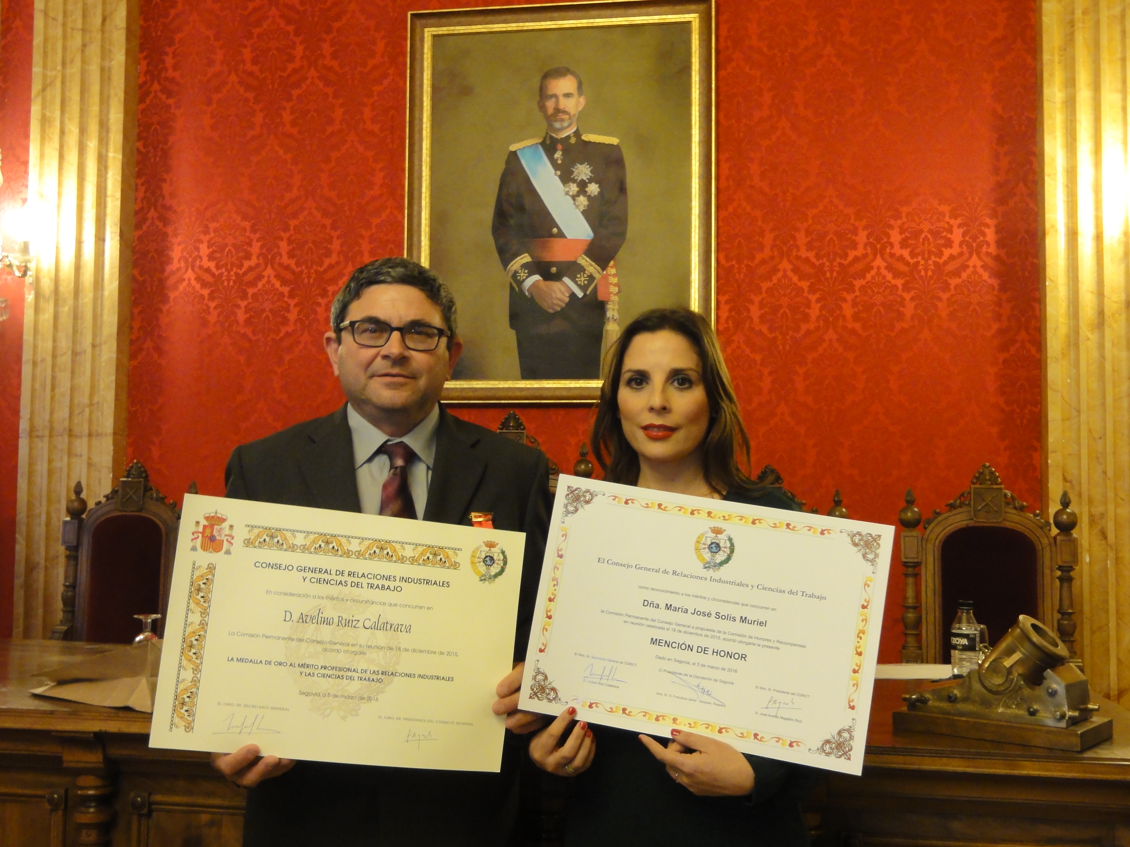 Col Espinar - Premios Prever - Medalla de Oro al Mérito Profesional de las Ciencias del Trabajo